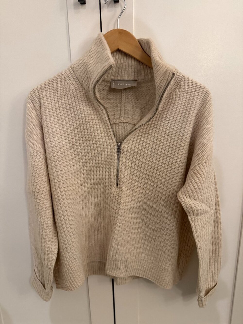 Everlane half-zip mock neck sweater